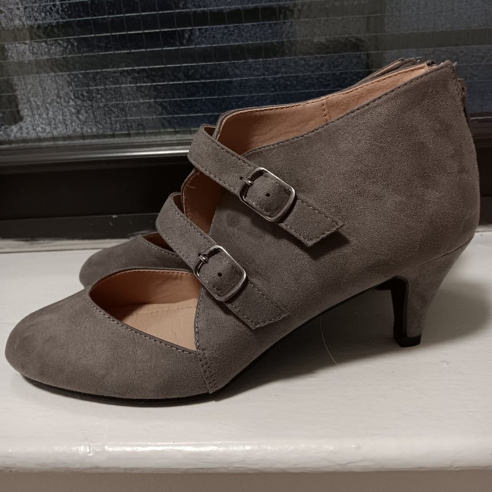 Journee Ankle Strap Shoes